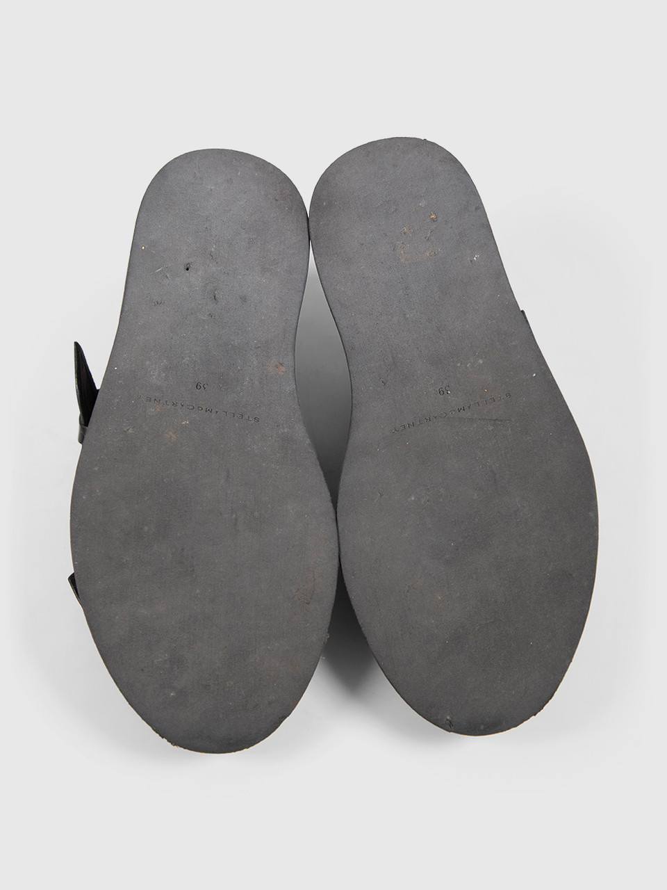 Stella McCartney Black Vegan Leather Buckle Sandals