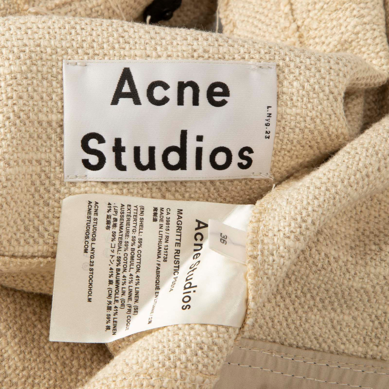 Acne Studios Beige Jacket & Skirt Set