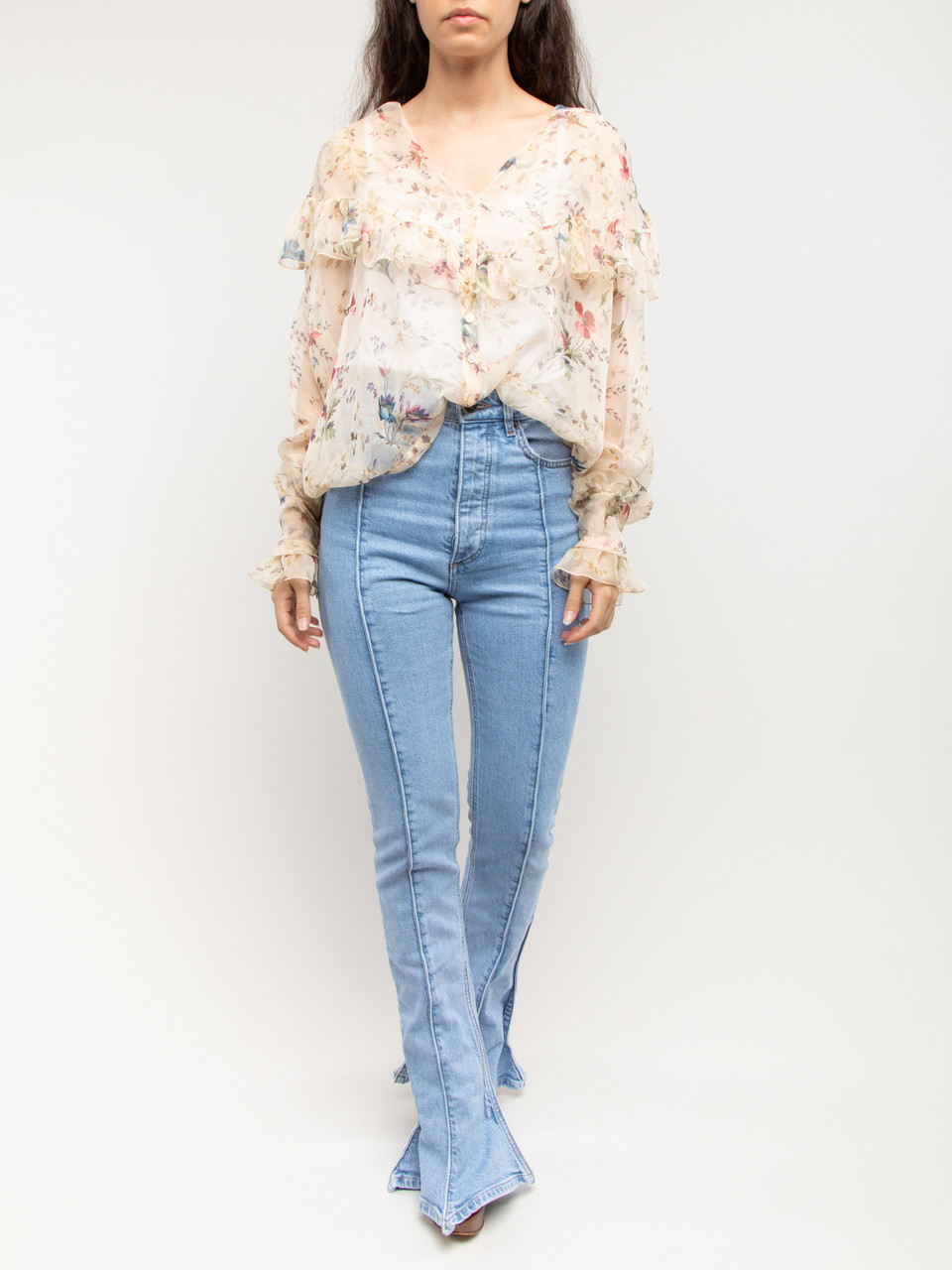 YProject, Trumpet High Waisted Flared Jeans