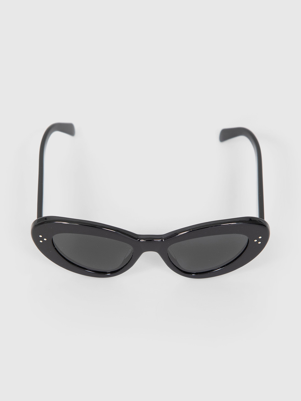 Céline Black Oversized Cat Eye 3 Dots Sunglasses | CSD display picture 1