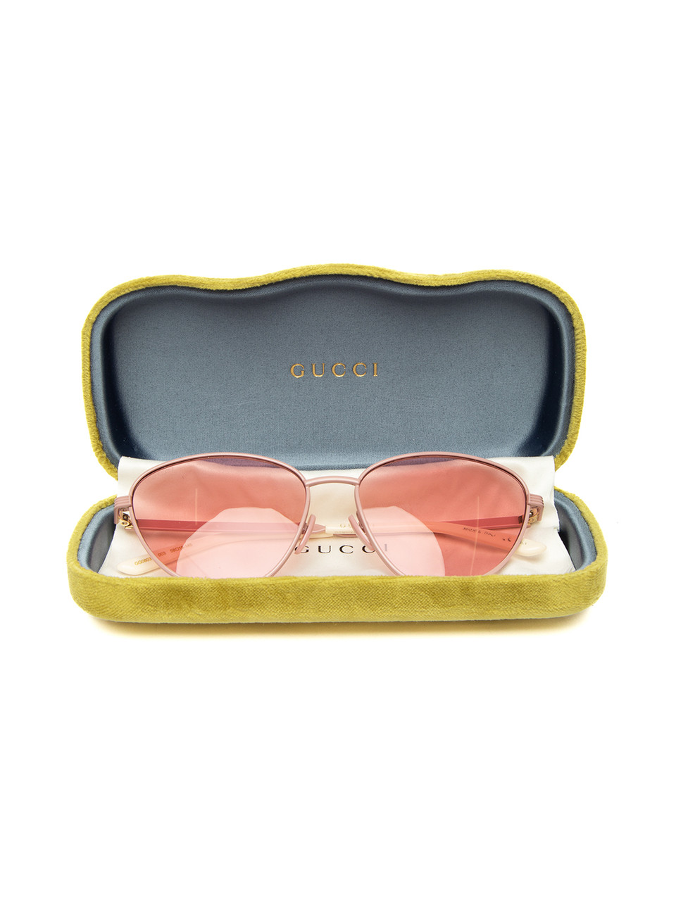Gucci Thin Pink Cat Eye Sunglasses