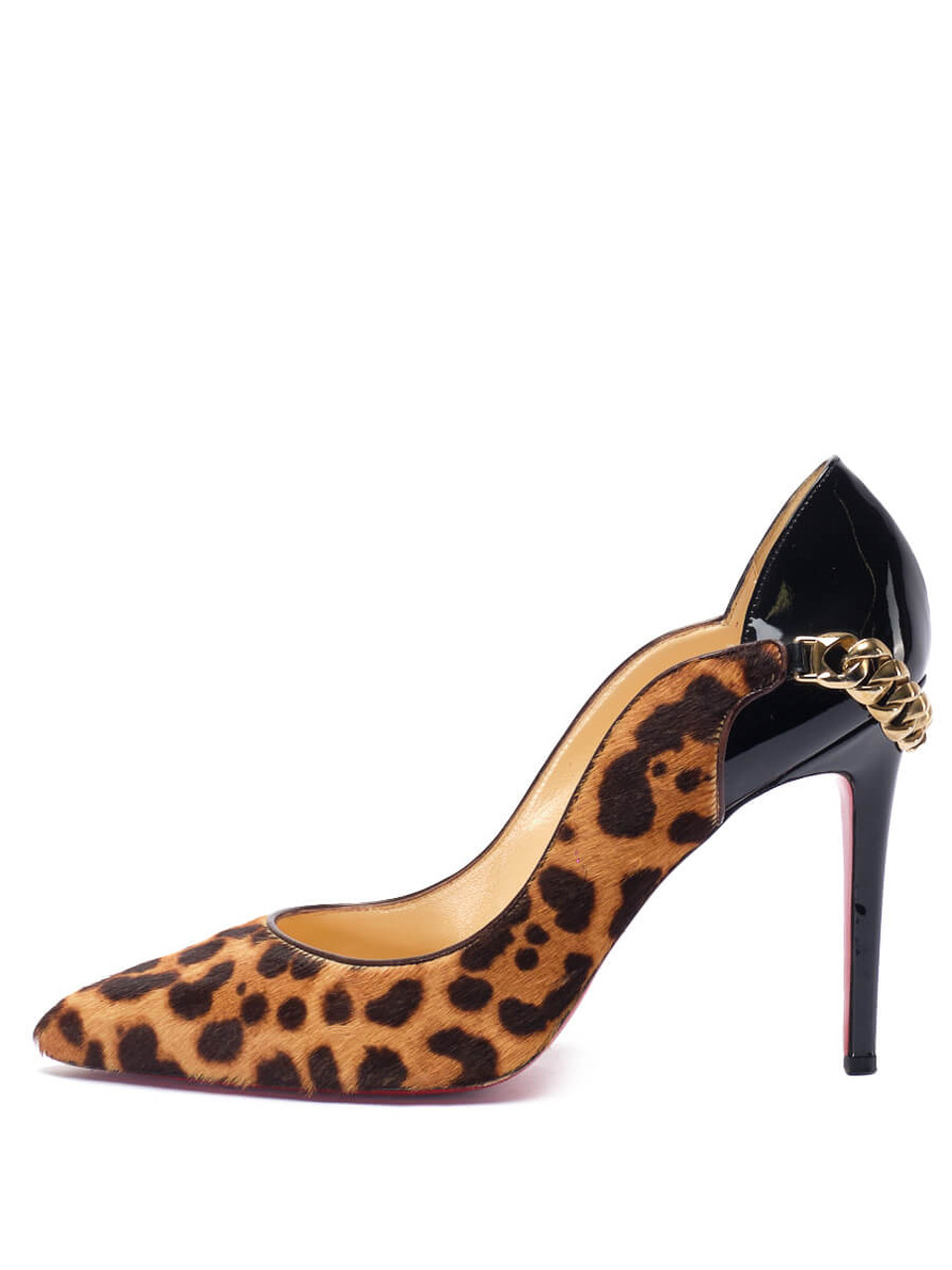 Christian louboutin leopard sales print heels