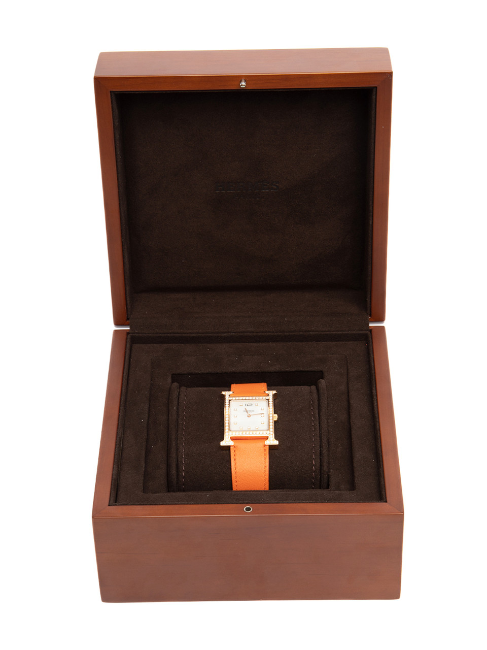 Hermès Heure H Orange Strap Watch