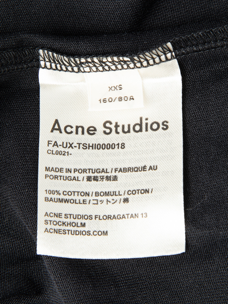 Acne Studios Black Cotton Top