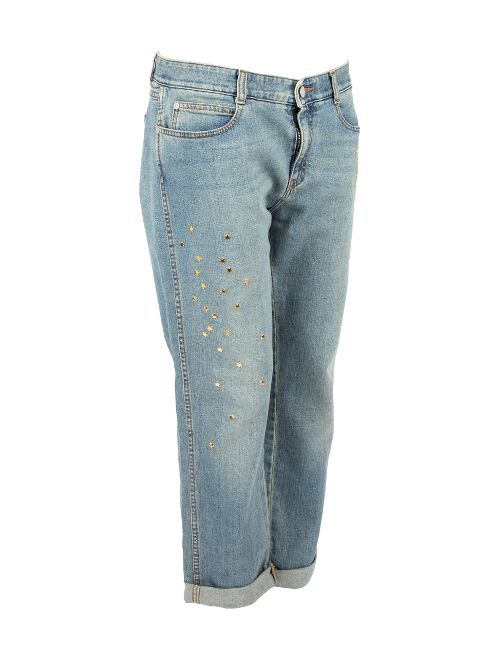 Stella McCartney Washed Out Jeans with Star Detail