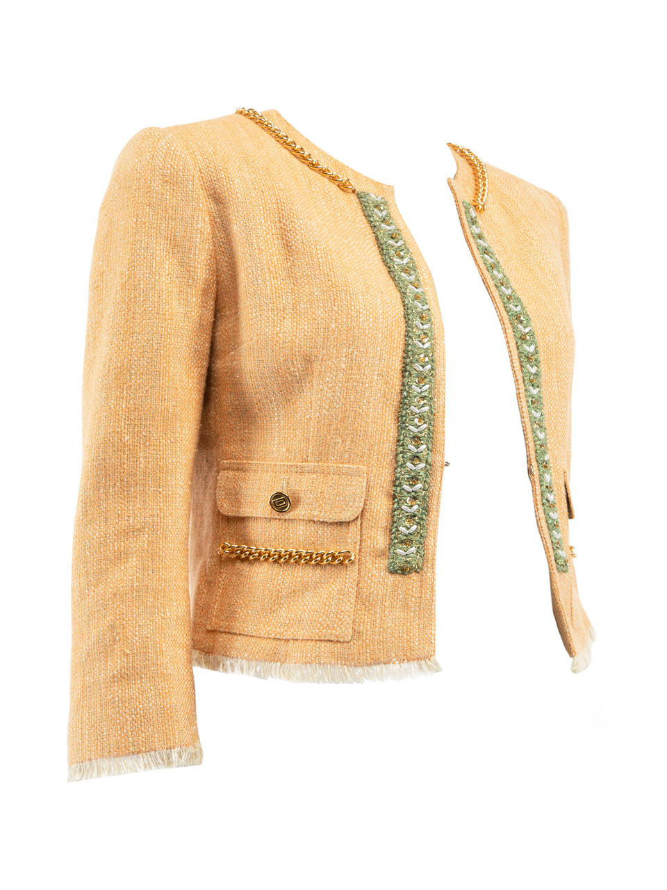 Dolce & Gabbana Cropped Linen Jacket