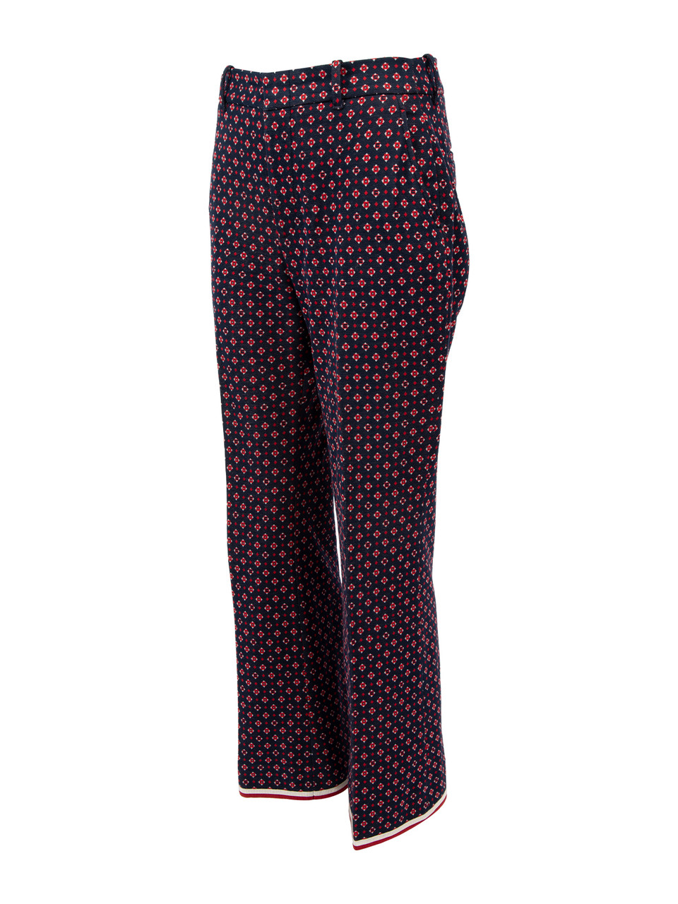 Gucci Navy Patterned Trousers