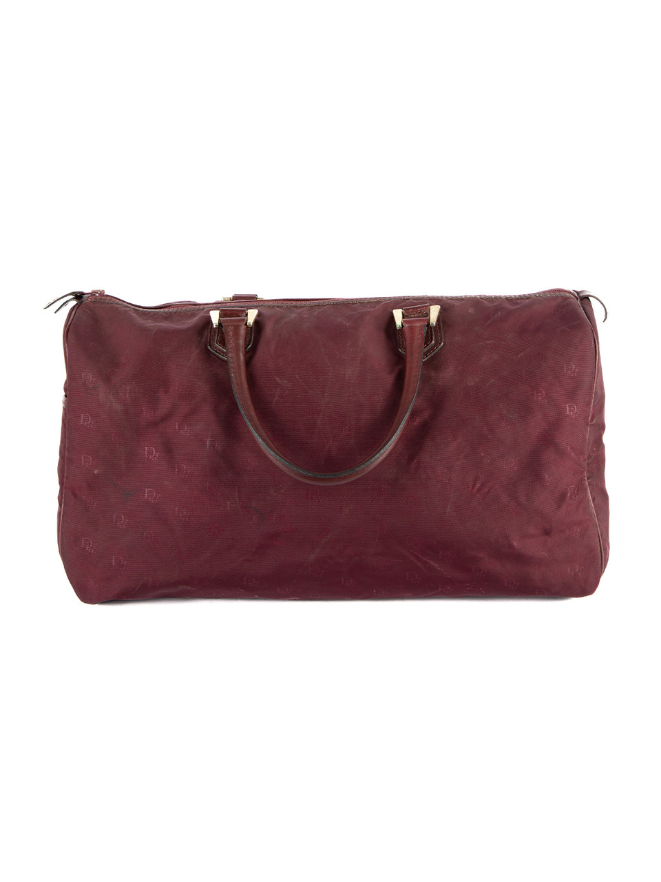 Dior Vintage Burgundy Trotter Duffle Bag