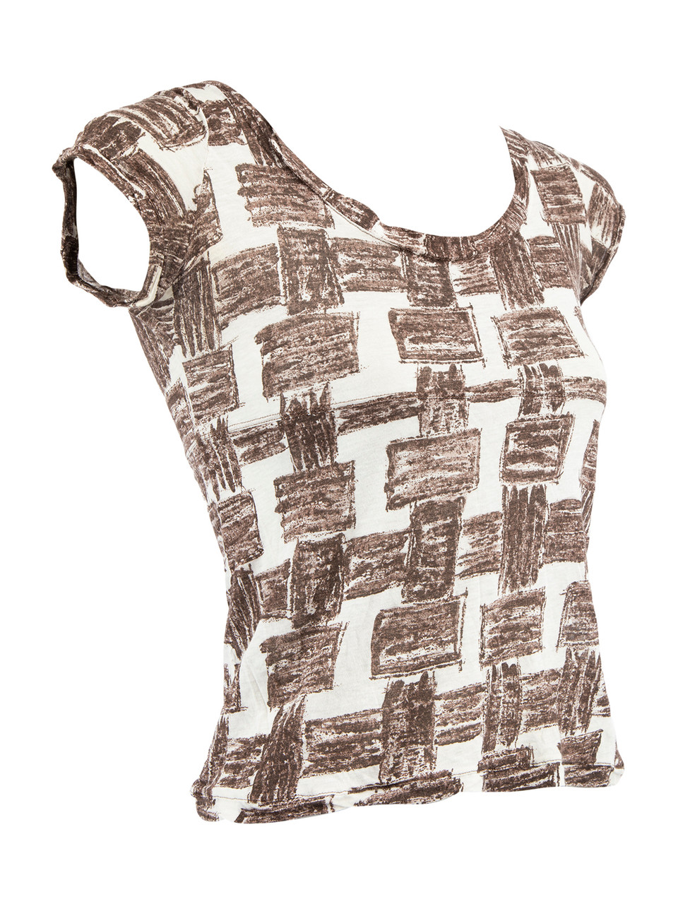 Marni Weave Patterned Short Sleeve Top