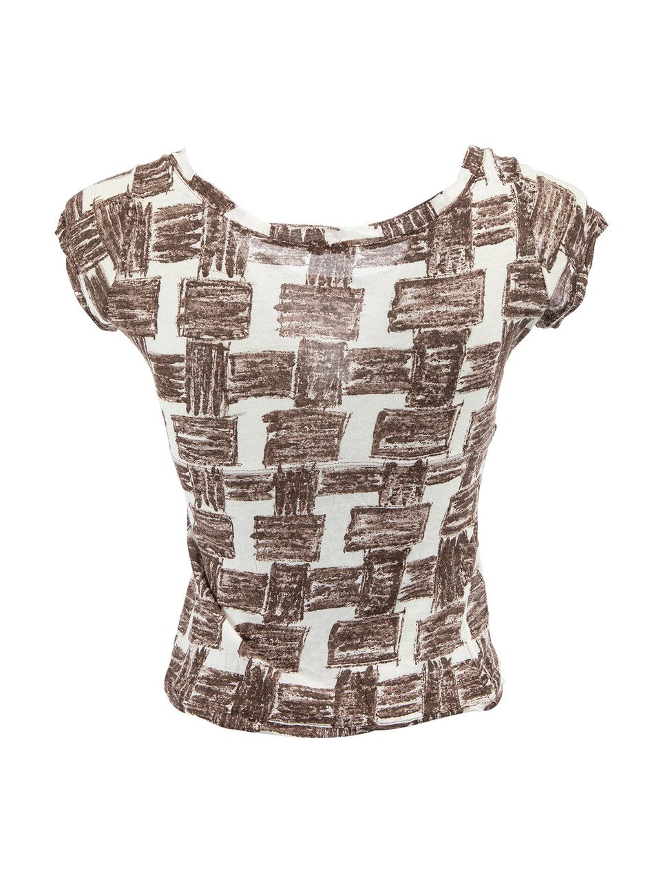 Marni Weave Patterned Short Sleeve Top