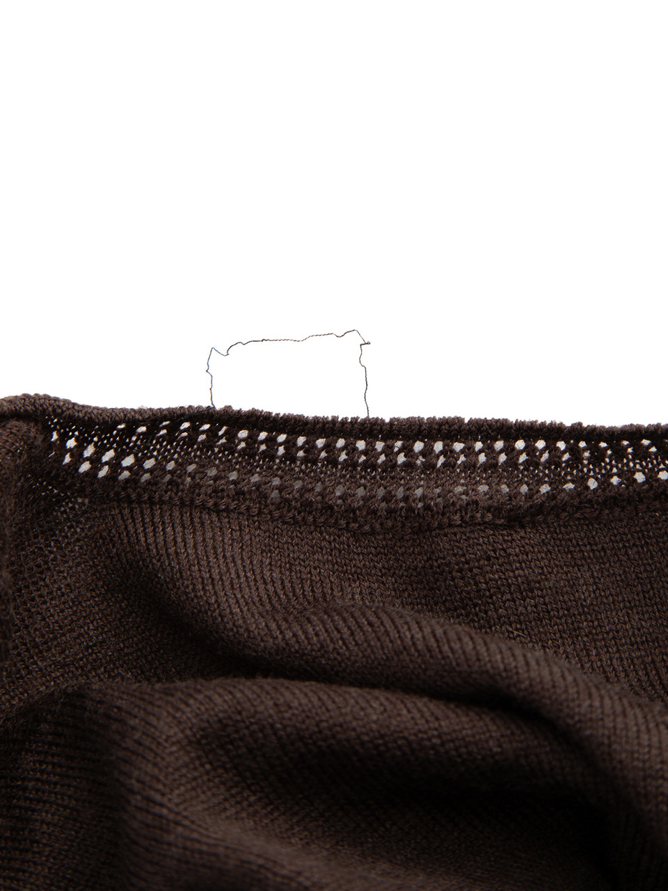 Salvatore Ferragamo Vintage Brown 3/4 Sleeves Knit Top