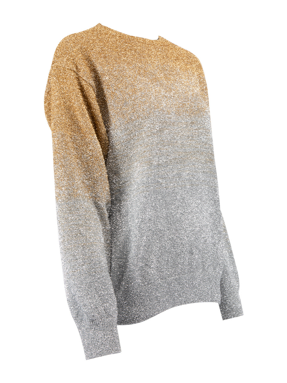 Dries Van Noten Gold and Silver Shimmer Sweater
