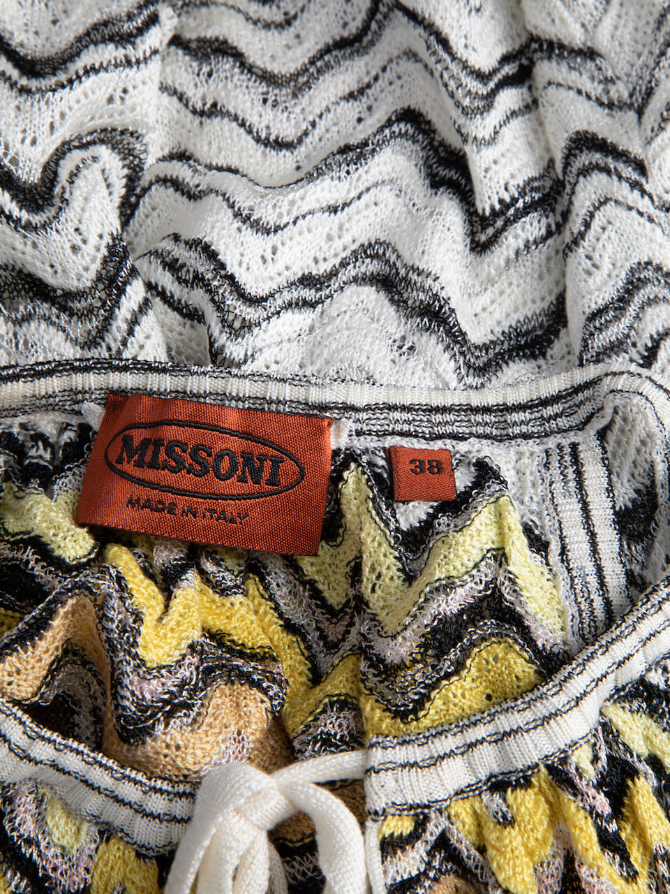 Missoni Silk Fine Knit Cinched Hem Top