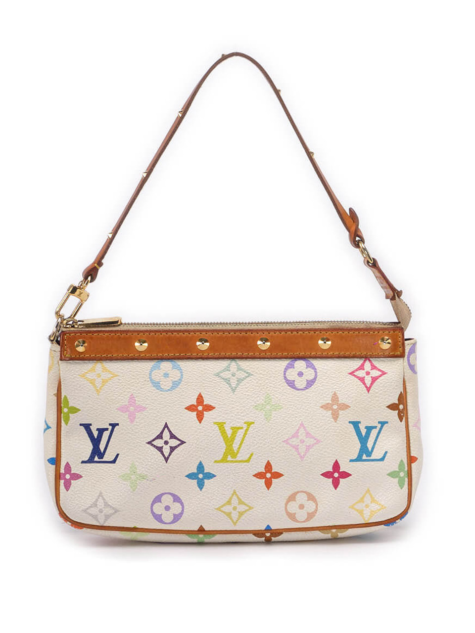 lv mini pochette white