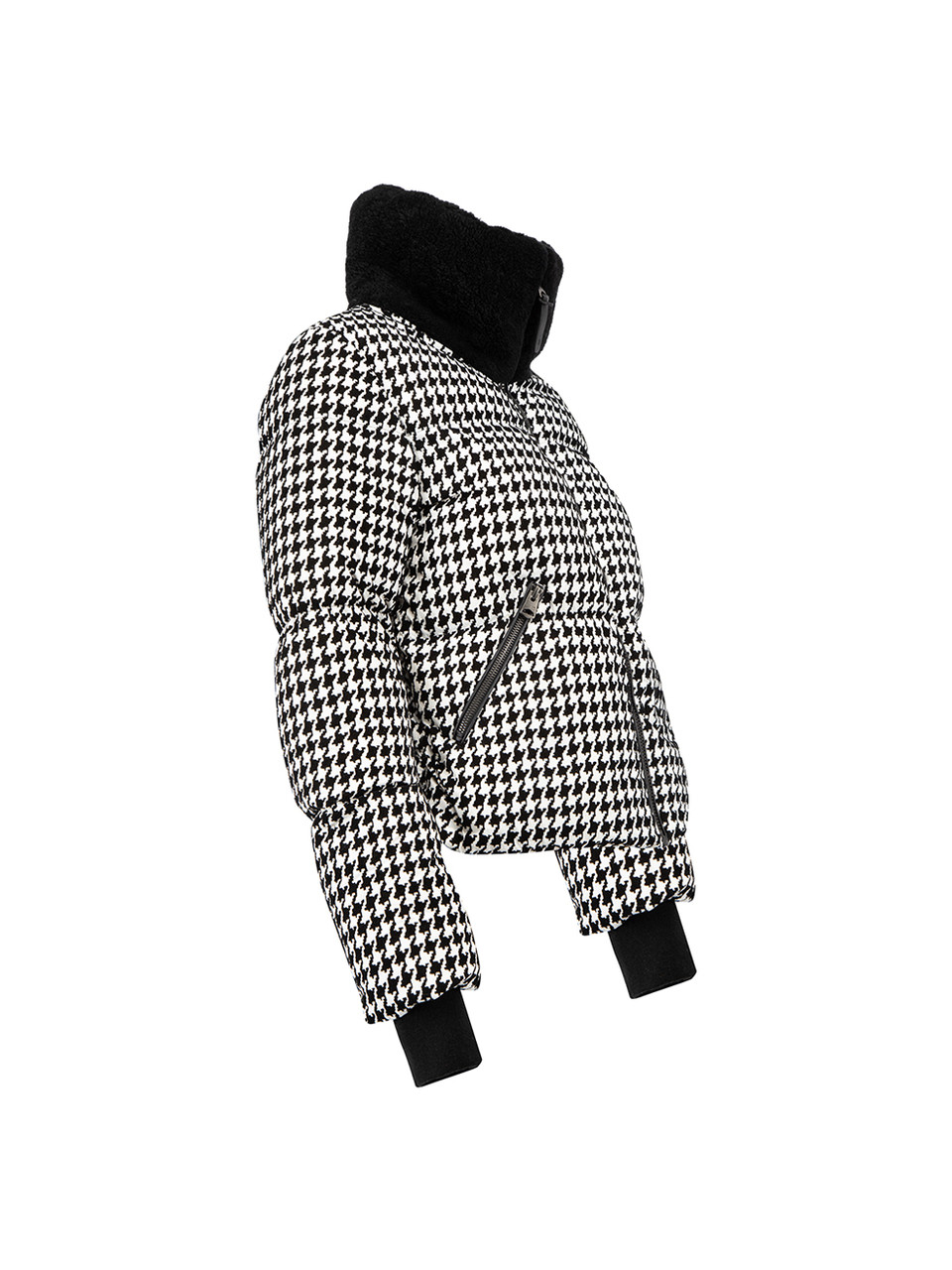 Mackage Houndstooth Quilted Down Jacket