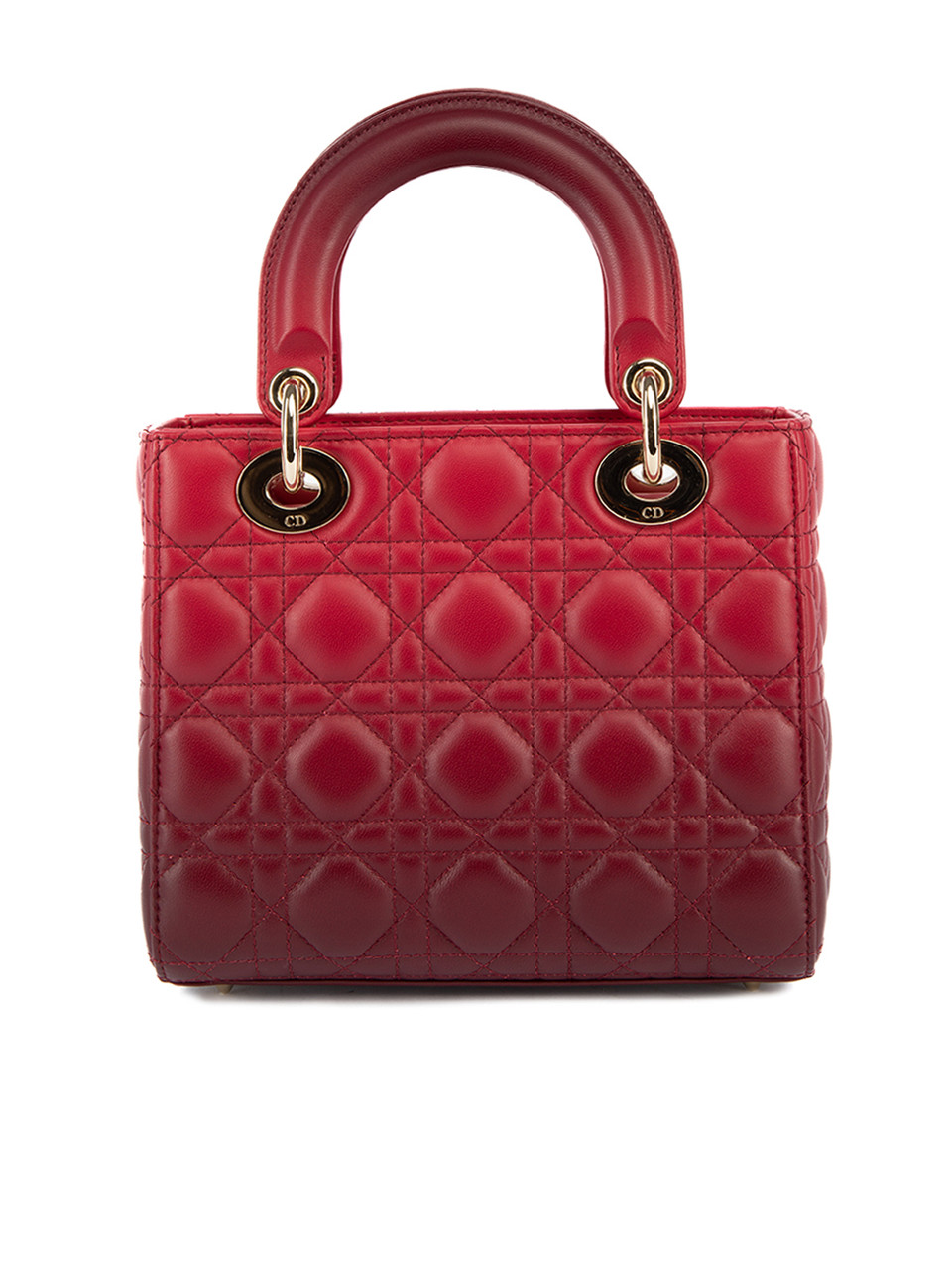 Christian Dior Small Red Gradient Cannage My ABCDior Lady Dior