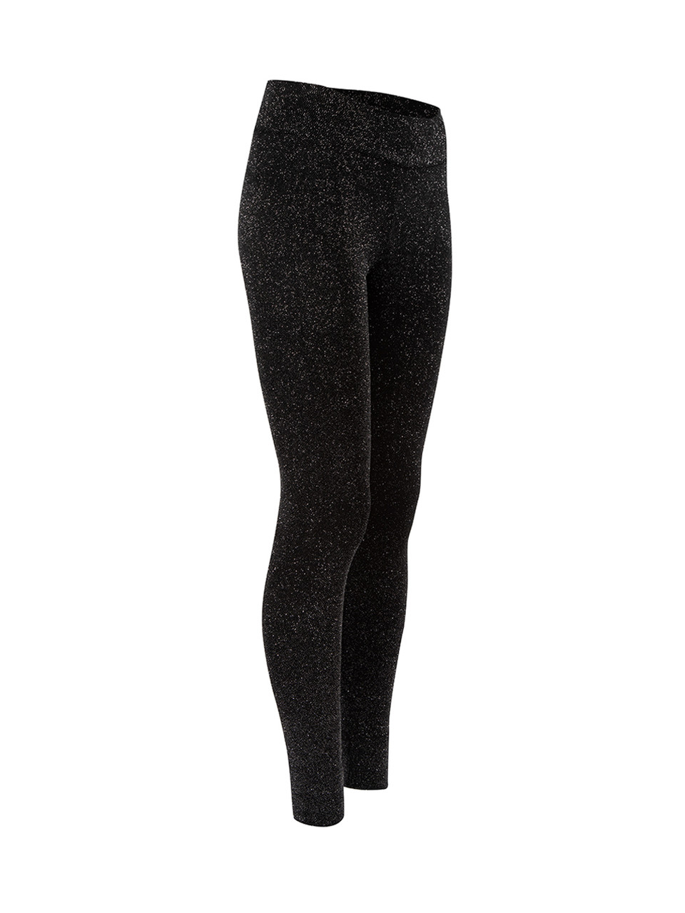 Vivienne Westwood Anglomania Black Glittery High Waisted Leggings