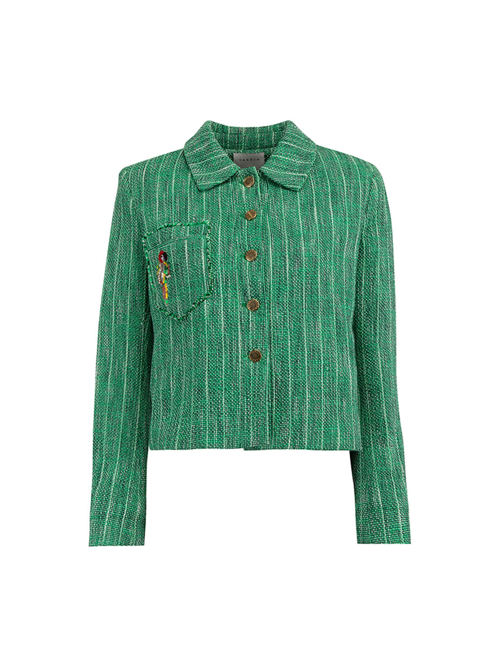 Sandro sales green jacket