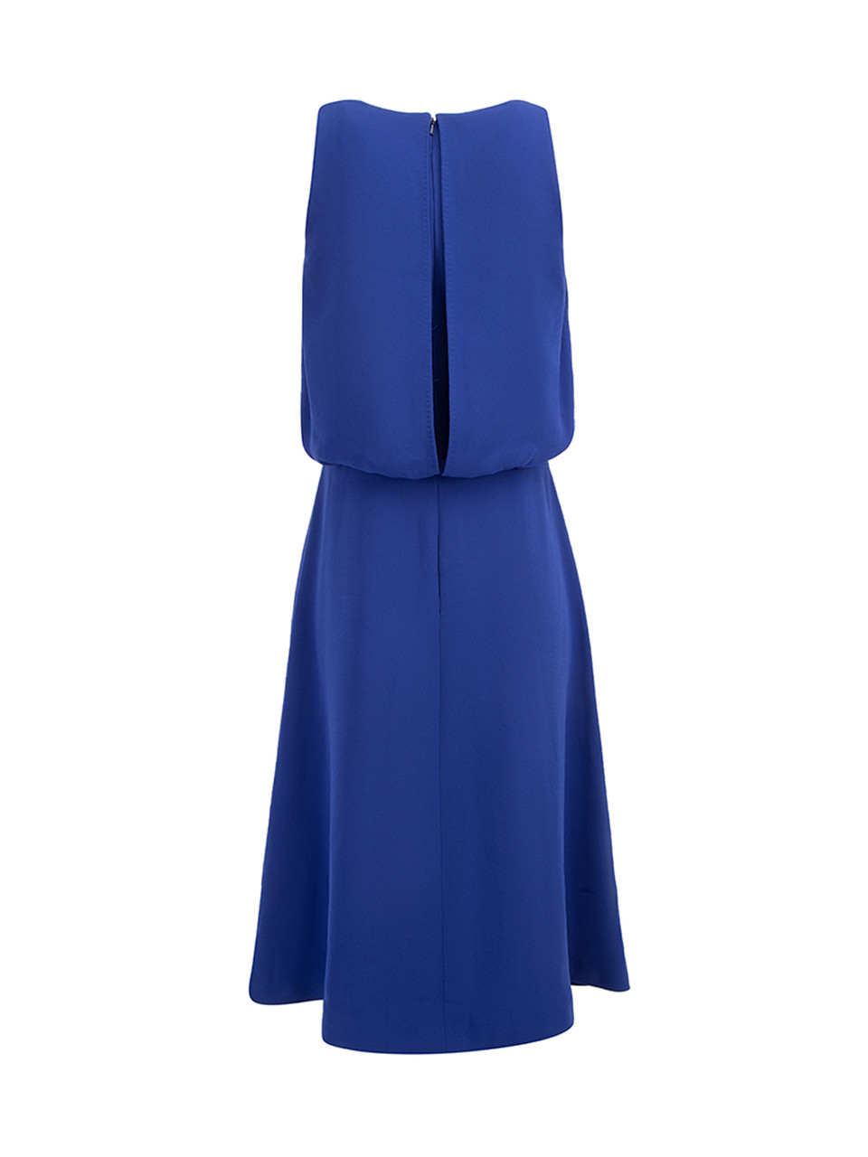 Max Mara Blue Sleeveless Midi Dress
