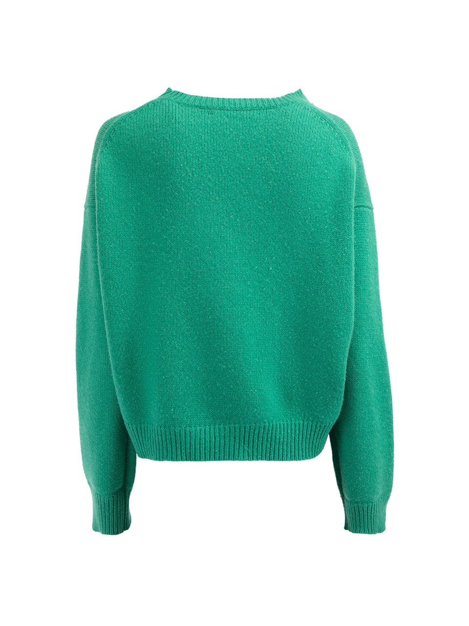 Green Cashmere Crewneck Sweater