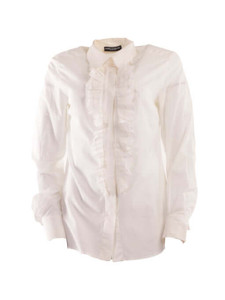 Women Dolce & Gabbana Frill Shirt - White Size M UK 12 US 8 IT 44 Women Dolce & Gabbana Frill Shirt - White Size M UK 12 US 8 IT 44