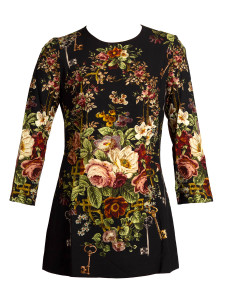 Dolce & Gabanna Women's Long Sleeve Floral Printed Top, Size 6 UK, Multicolour, Viscose Dolce & Gabanna Women's Long Sleeve Floral Printed Top, Size 6 UK, Multicolour, Viscose