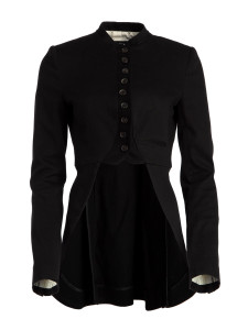 Alexander McQueen Women's Tailored Jacket, Size 10 UK, Black, Cotton Alexander McQueen Women's Tailored Jacket, Size 10 UK, Black, Cotton
