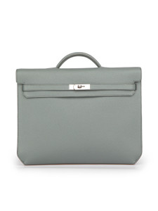 ONE OF A KIND HERMES KELLY BAG BRIEFCASE W GOLD HARDWARE! at 1stDibs