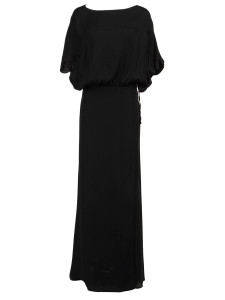 Valentino Garavani Women's Maxi Dress with Slit, Size 12 UK, Black, Silk Valentino Garavani Women's Maxi Dress with Slit, Size 12 UK, Black, Silk