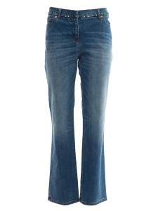 Valentino Garavani Women's Rockstud Jeans, Size 10 UK, Blue, Denim Valentino Garavani Women's Rockstud Jeans, Size 10 UK, Blue, Denim