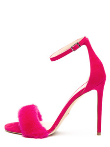 Ralph & Russo Women's Sandal Heels, Size 5.5 UK, Pink, Mink and Suede Ralph & Russo Women's Sandal Heels, Size 5.5 UK, Pink, Mink and Suede