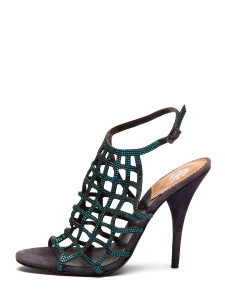 Roberto Cavalli Women's Crystal Sandals, Size 5 UK, Purple Suede Roberto Cavalli Women's Crystal Sandals, Size 5 UK, Purple Suede