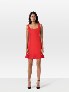 Valentino Garavani Red Valentino Red Sleeveless Flared Dress