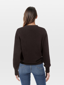 Fendi FW23 Dark Brown Wool Knitted Sweater