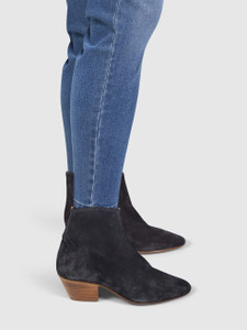 Isabel Marant Black Suede Low Heel Ankle Boots