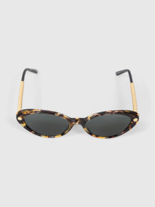 Versace Tortoiseshell Oval Sunglasses
