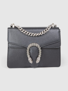 Gucci Black Leather Dionysus Swarovski Bag