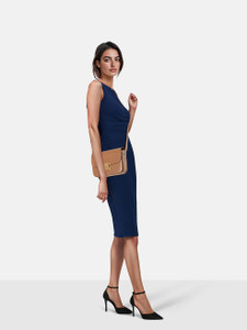 Céline Brown Leather Triomphe Crossbody Bag