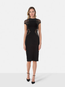 Stella McCartney Black Broderie Anglaise Dress