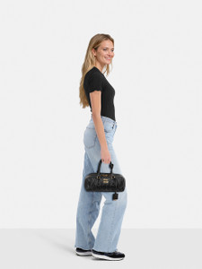 Miu Miu Black Nappa Leather Arcadie Matelassé Bag