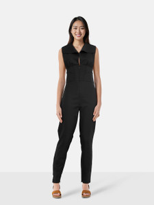 La Perla Black Sleeveless Skinny Jumpsuit