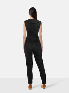 La Perla Black Sleeveless Skinny Jumpsuit