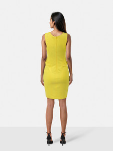 Versace Yellow Sleeveless Mini Dress