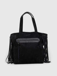 Zadig & Voltaire Black Suede Dottie Gipsy Tote