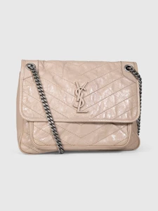 Saint Laurent Beige Leather Niki Medium Bag
