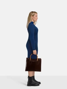 Gucci Brown Leather Diana Bamboo Bag