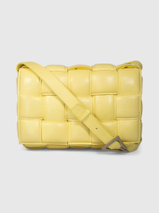 Bottega Veneta Yellow Leather Padded Cassette Bag