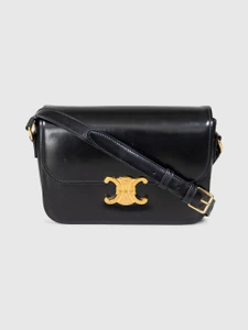Céline Black Triomphe Leather Bag
