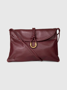 Bottega Veneta Burgundy Leather Liberta Crossbody Bag Bottega Veneta Burgundy Leather Liberta Crossbody Bag