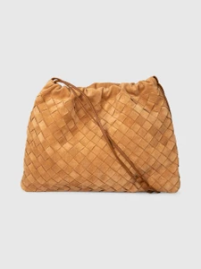 Bottega Veneta Brown Suede Dust Bag Shoulder Bag